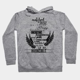 Matched Typography Poem Hoodie